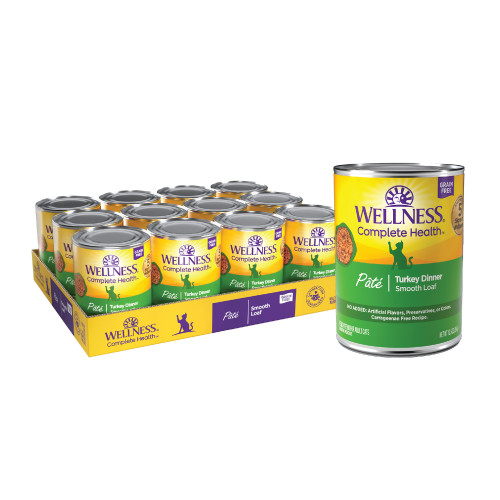 Wellness Complete Health Pate Turkey Dinner Front packaging