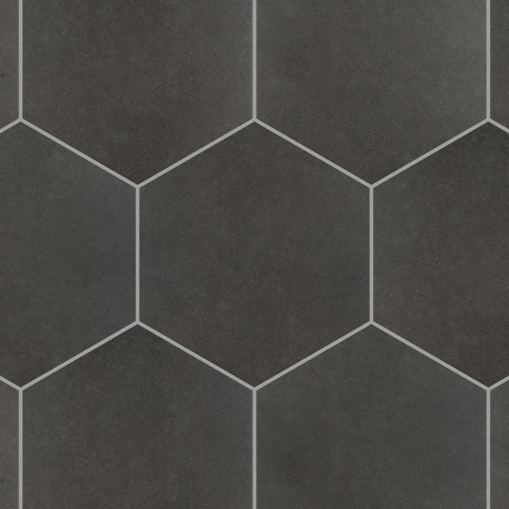 Vintage Hex Marengo 8-5/8 in. x 9-7/8 in. Porcelain Floor and Wall Tile