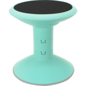 Wiggle stool, 12 to 18-inch, Teal
