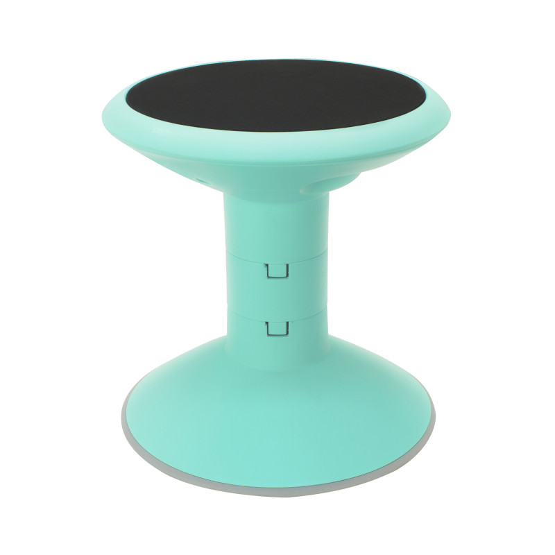 Wiggle stool, 12 to 18-inch, Teal