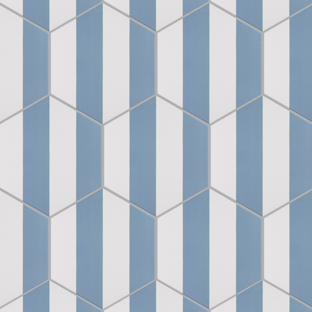 Sample – Porto Capri Hex Niagara Porcelain Floor and Wall Tile