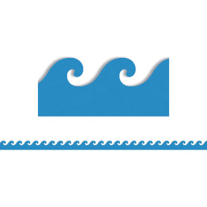 Blue Waves Mighty Brights&trade; Border, 12 Strips/36 Feet