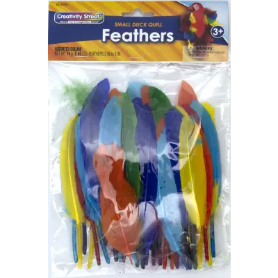 Creativity Street  Duck Quills, Assorted Colors,  3" to 5", .49 Oz.