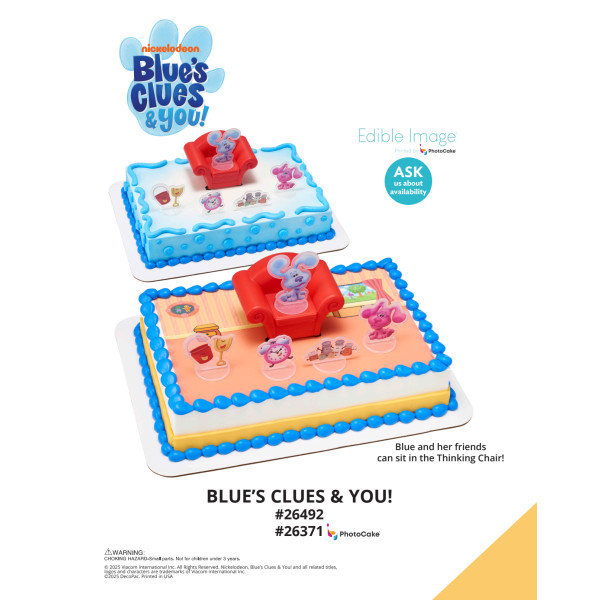 Blue's Clues & You! The Magic of Cakes® PhotoCake® Enhanced Background and Icing Page