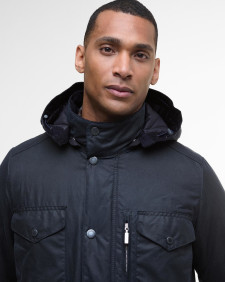 Winter Sapper Waxed Jacket Navy/Midnight Oak