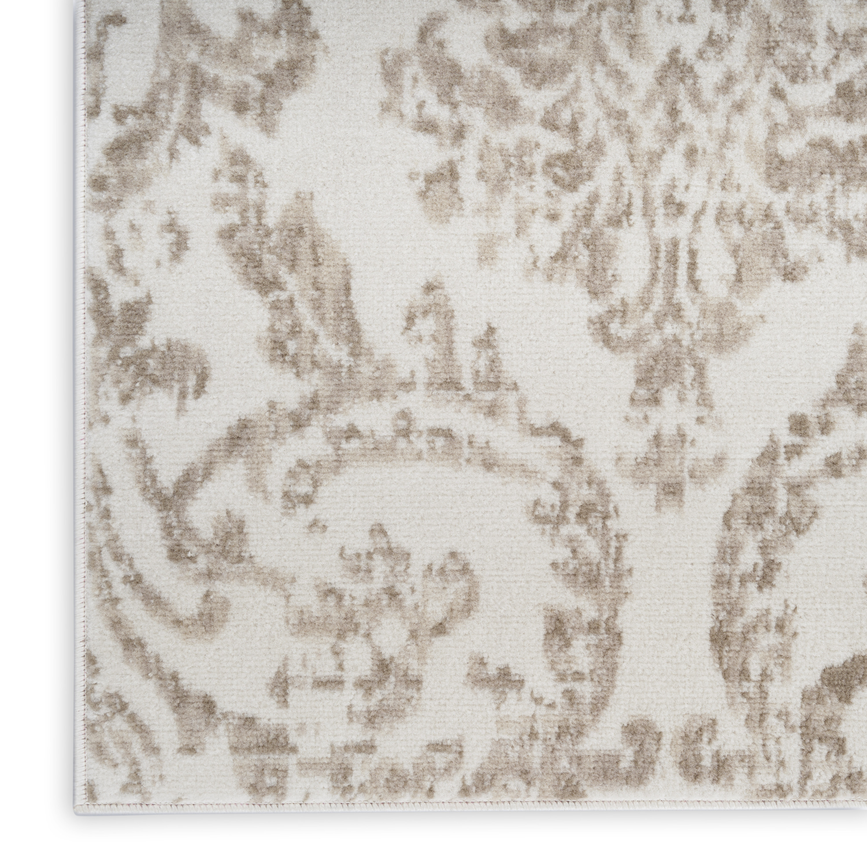Nourison Jubilant 2' x 6' Ivory Beige Vintage Indoor Rug