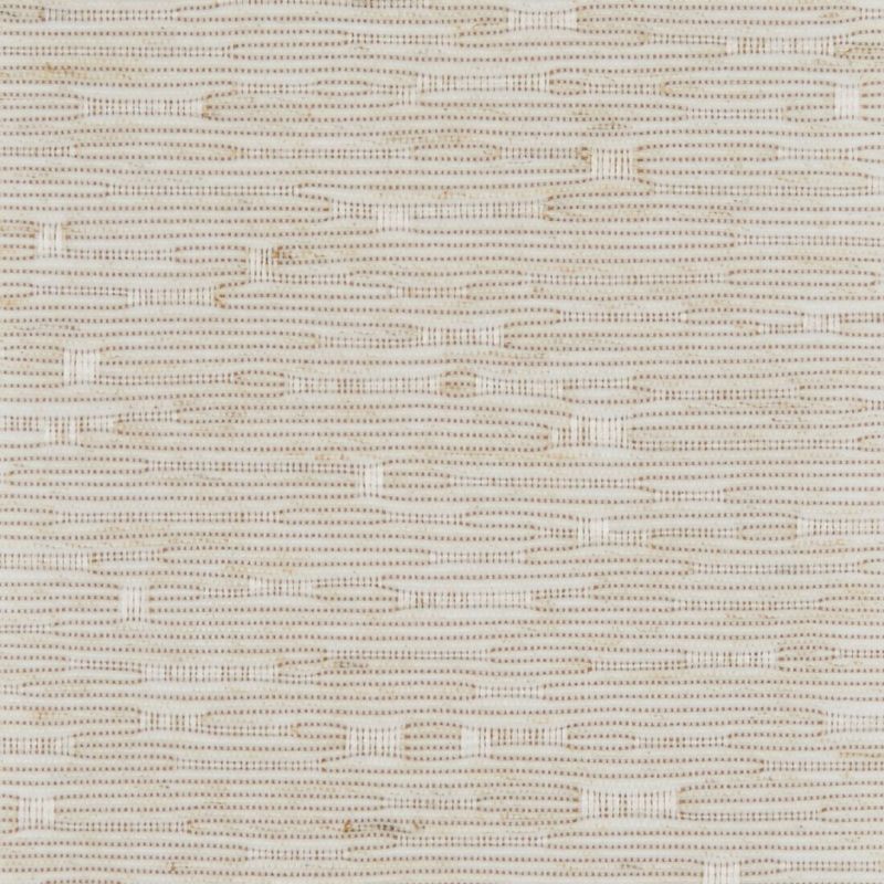 Woven beige textile with narrow horizontal dotted ribs and occasional looped motifs â€” lying flat â€” close-up view in even, neutral lighting, suggesting upholstery fabric or textured wall covering.