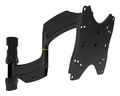 THINSTALL™ TS218S Series Dual Swing Arm Wall Display Mount 18 in. Extension Medium Black 14 H x 13 W x 1.5 in. D