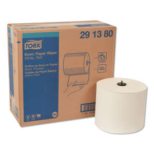 Tork, W6 Basic, 1 ply, 7.70"x13800", Paper, Industrial Wipers, White