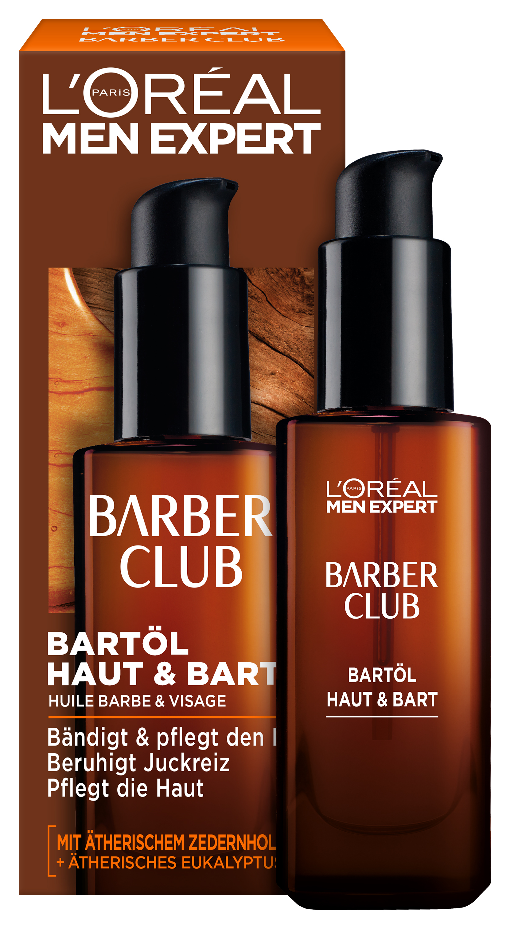Olio da barba Barber Club per pelle e barba, 30 ml