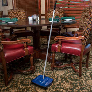 Carlisle, Sparta, Duo-Sweeper Multi-Surface Floor Sweeper 9.5", Blue