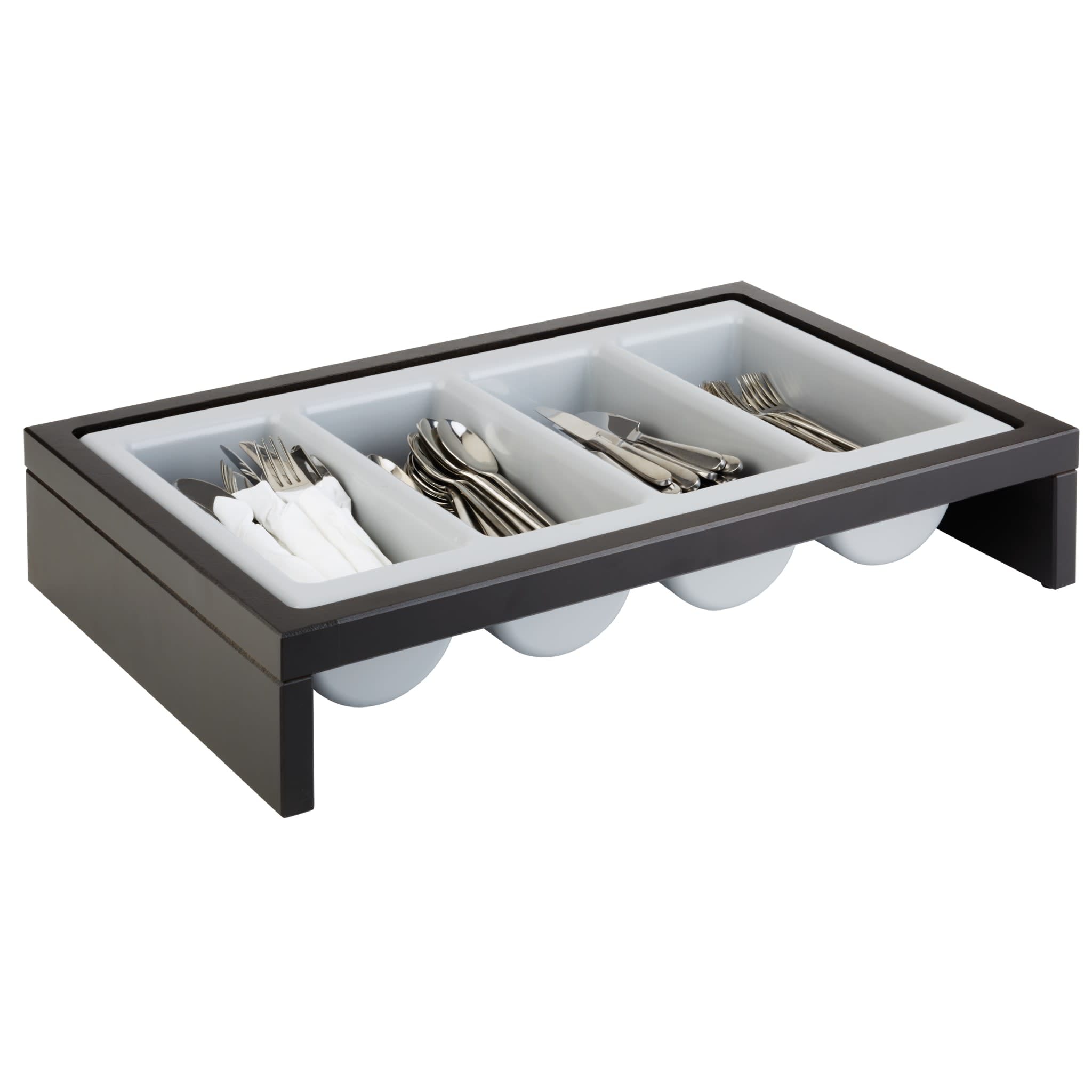 Bridge Wood Cutlery Organizer