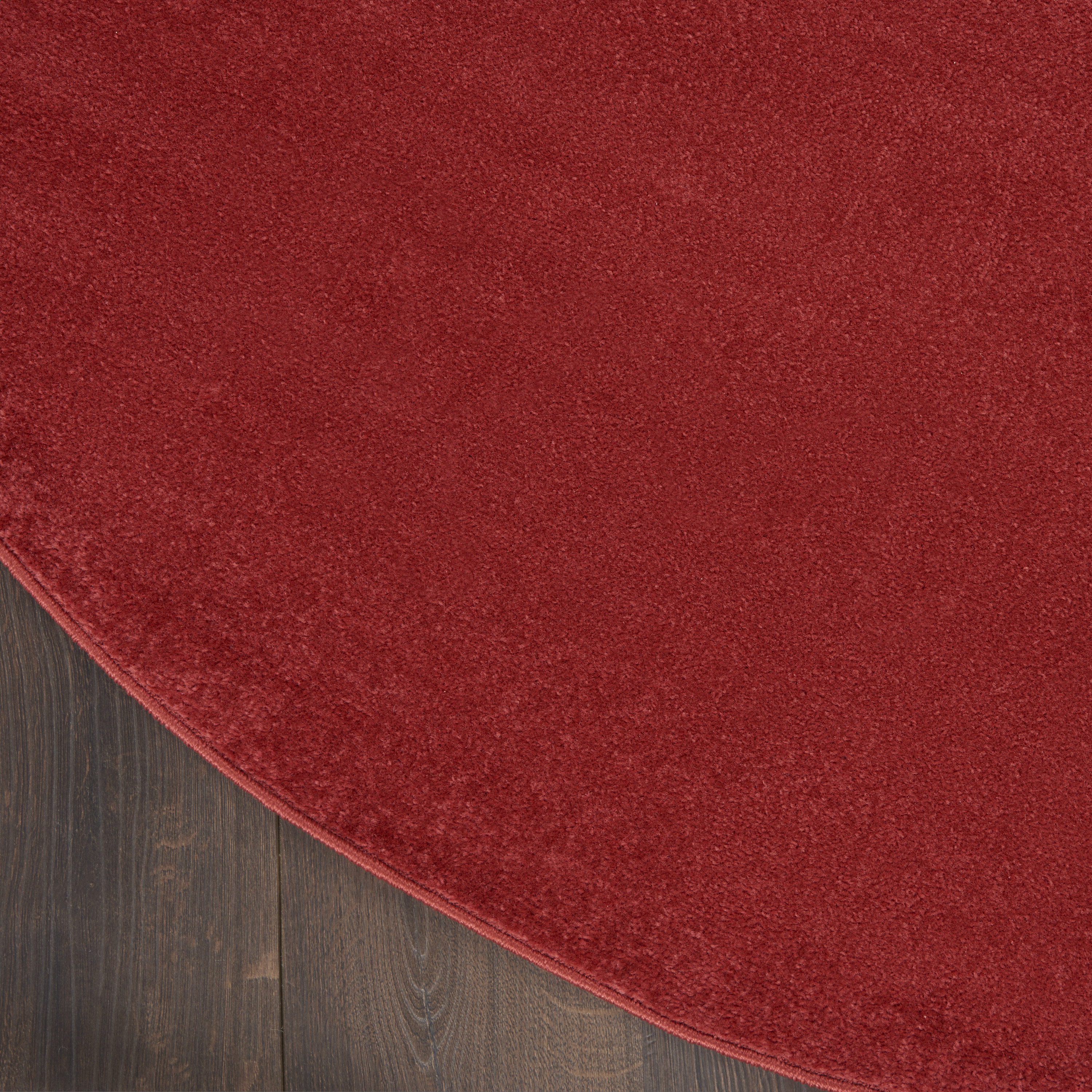 Nourison Nourison Essentials 8' x Round Brick Red Outdoor Rug