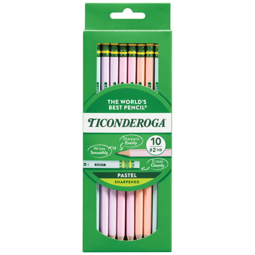 Ticonderoga Pastel Fashion Pencils 10 count