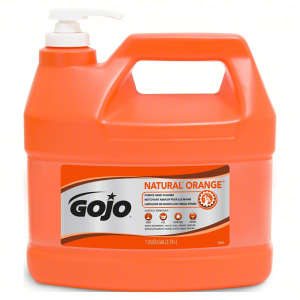 GOJO, NATURAL* ORANGE™, Pumice Hand Cleaner Liquid Soap,  1 gal Bottle