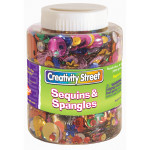 Creativity Street&reg; Sequins & Spangles Jar, Assorted Colors & Sizes, 230 grams CK-6129