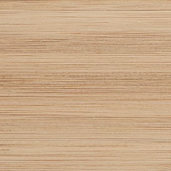 Plywood panel with fine horizontal grain and layered seams, displaying parallel striations; close-up, evenly lit view emphasizing the natural beige wood texture.