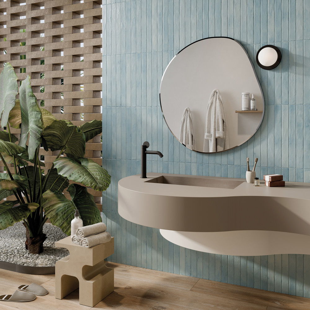 Phoenix Sky 1-7/8 in. x 17-3/4 in. Porcelain Floor and Wall Tile