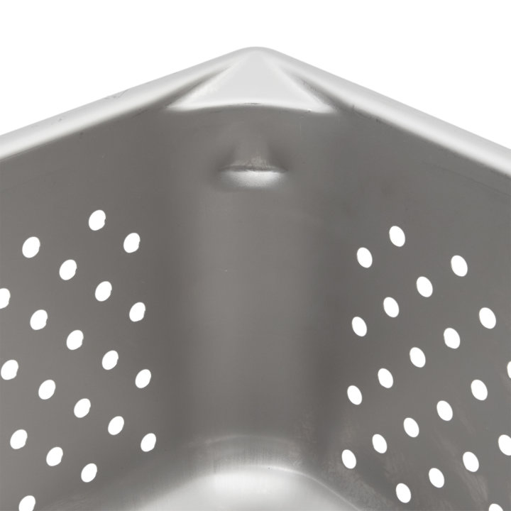 Full-size 6-inch-deep Super Pan V® perforated stainless steel steam table pan