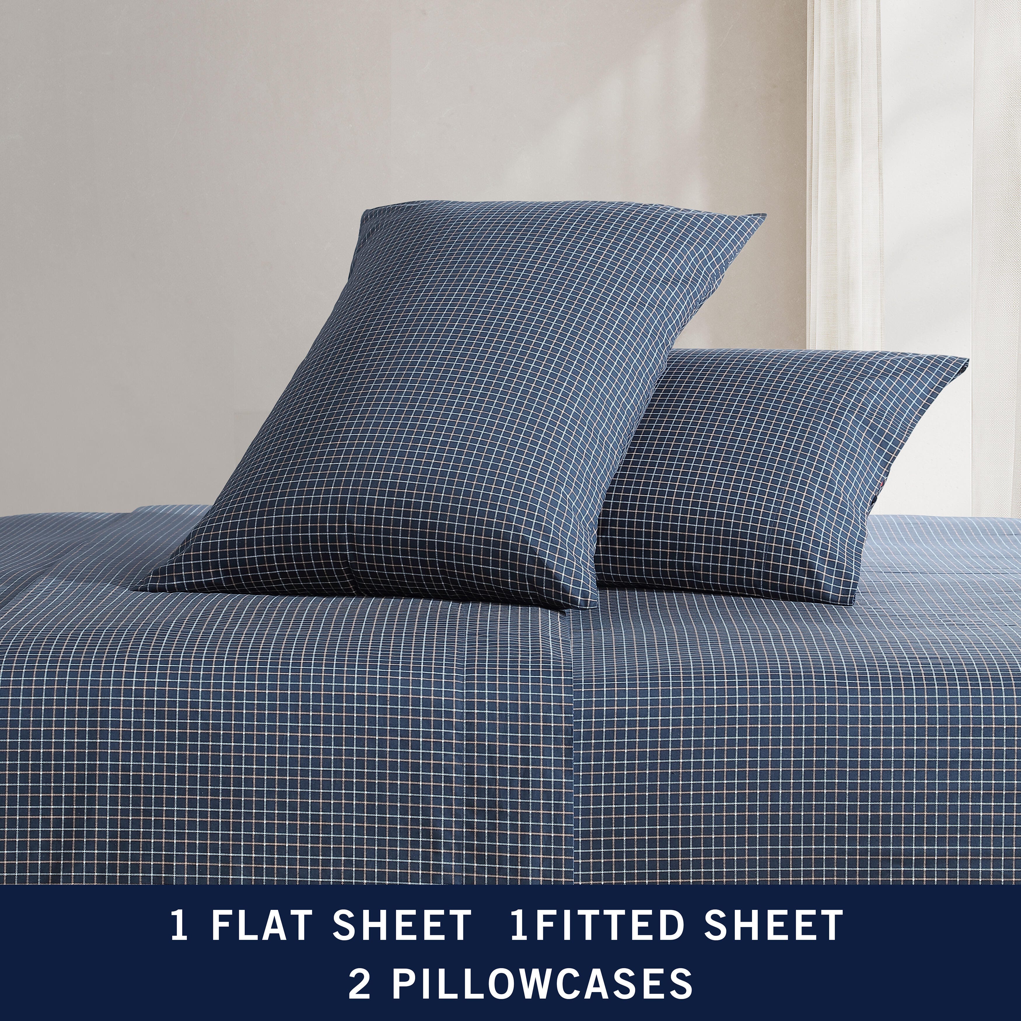 Nautica Richmond Streifen Bettwäsche Set Captain'S blau - Bild 14 von 14