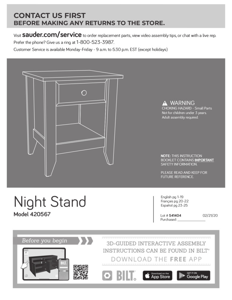 Better Homes & Gardens Leighton Nightstand, Rustic Cherry Finish