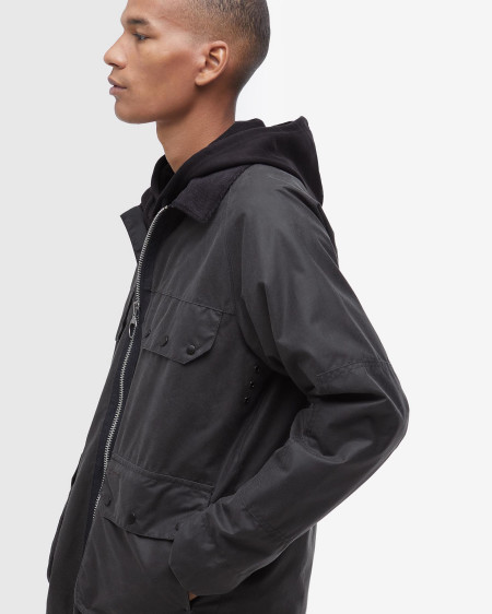 Re-Engineered Short Bedale Waxed Jacket