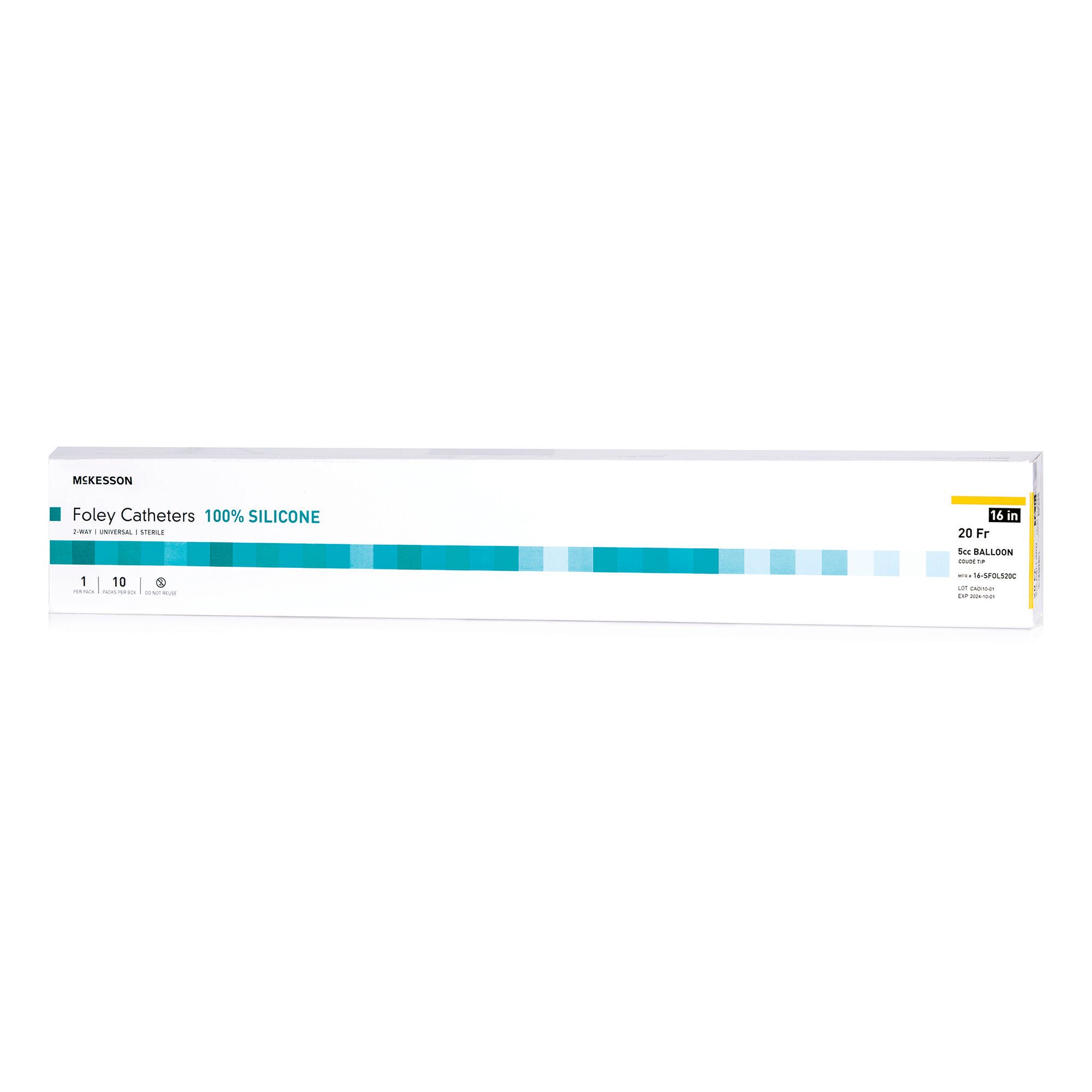 McKesson Silicone Foley Catheter, Coudé Tip, 20 Fr.