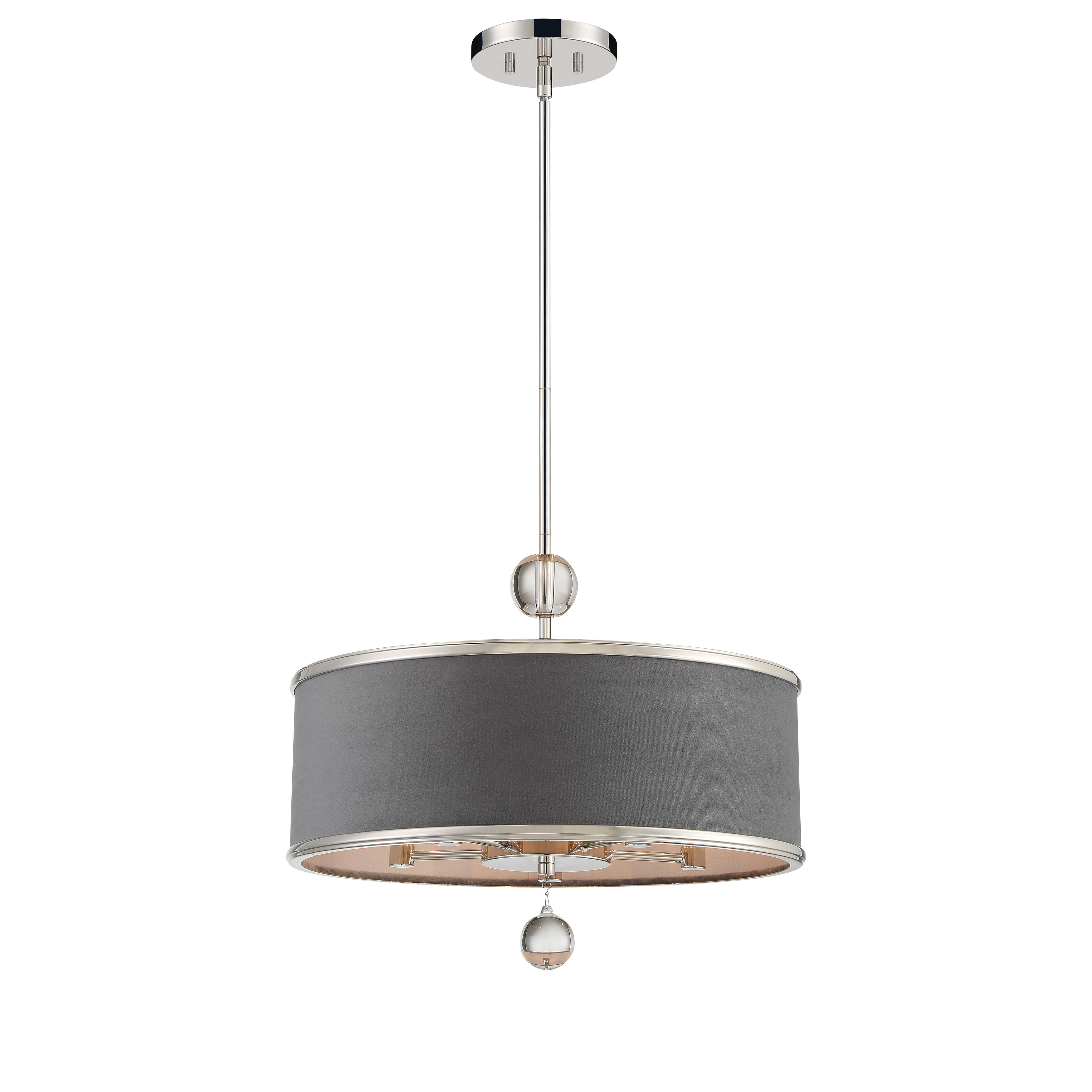 Luxour - 5 Light Convertible Pendant / Semi Flush
