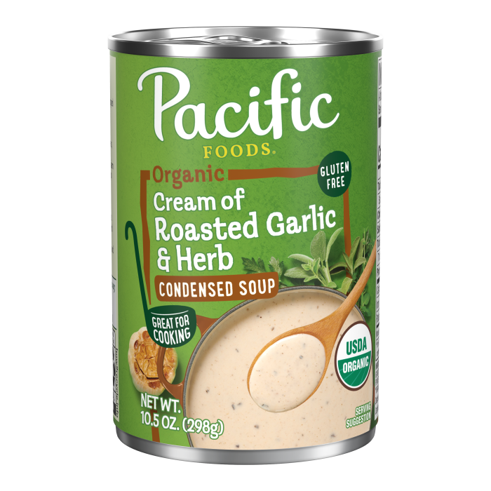 Cream of Roasted Garlic and Herb Soup