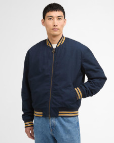 Dobson Casual Varsity Jacket Navy