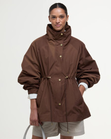 Suri Showerproof Jacket Walnut/Safari Dress Tartan
