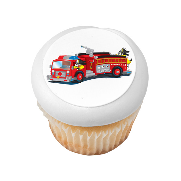Firetruck PhotoCake® Edible Image®
