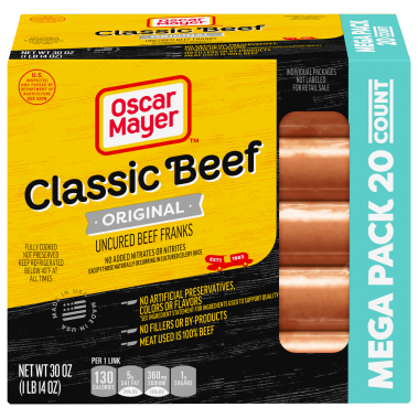 Original Beef Uncured Franks Mega Pack