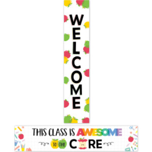 Apple Time Welcome 2-Sided Banner, 8" x 39"