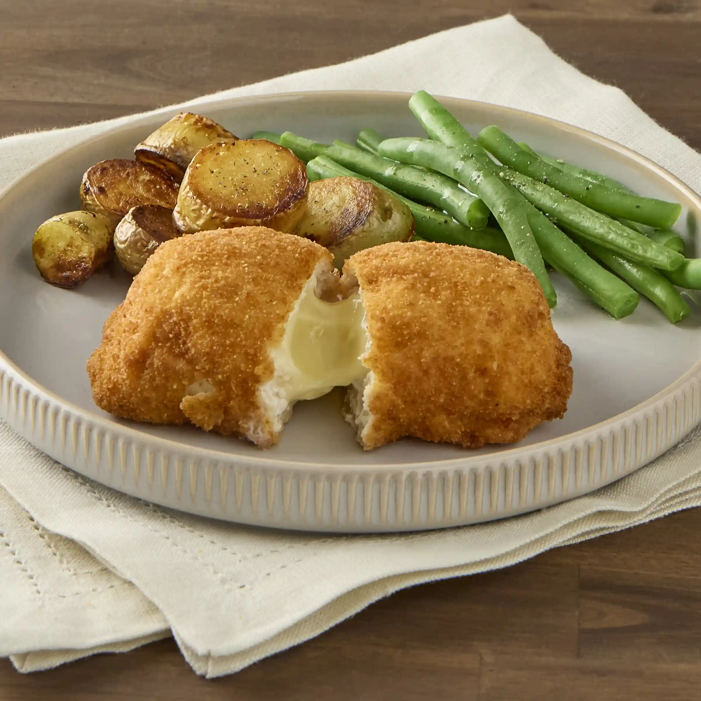 Barber Foods® Uncooked Breaded Cordon Bleu Boneless Stuffed Chicken Breasts 7 oz._image_2