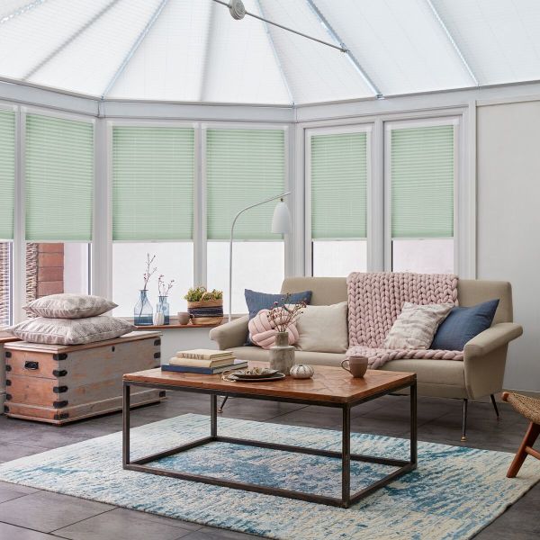 Malbec Sage Pleated blind