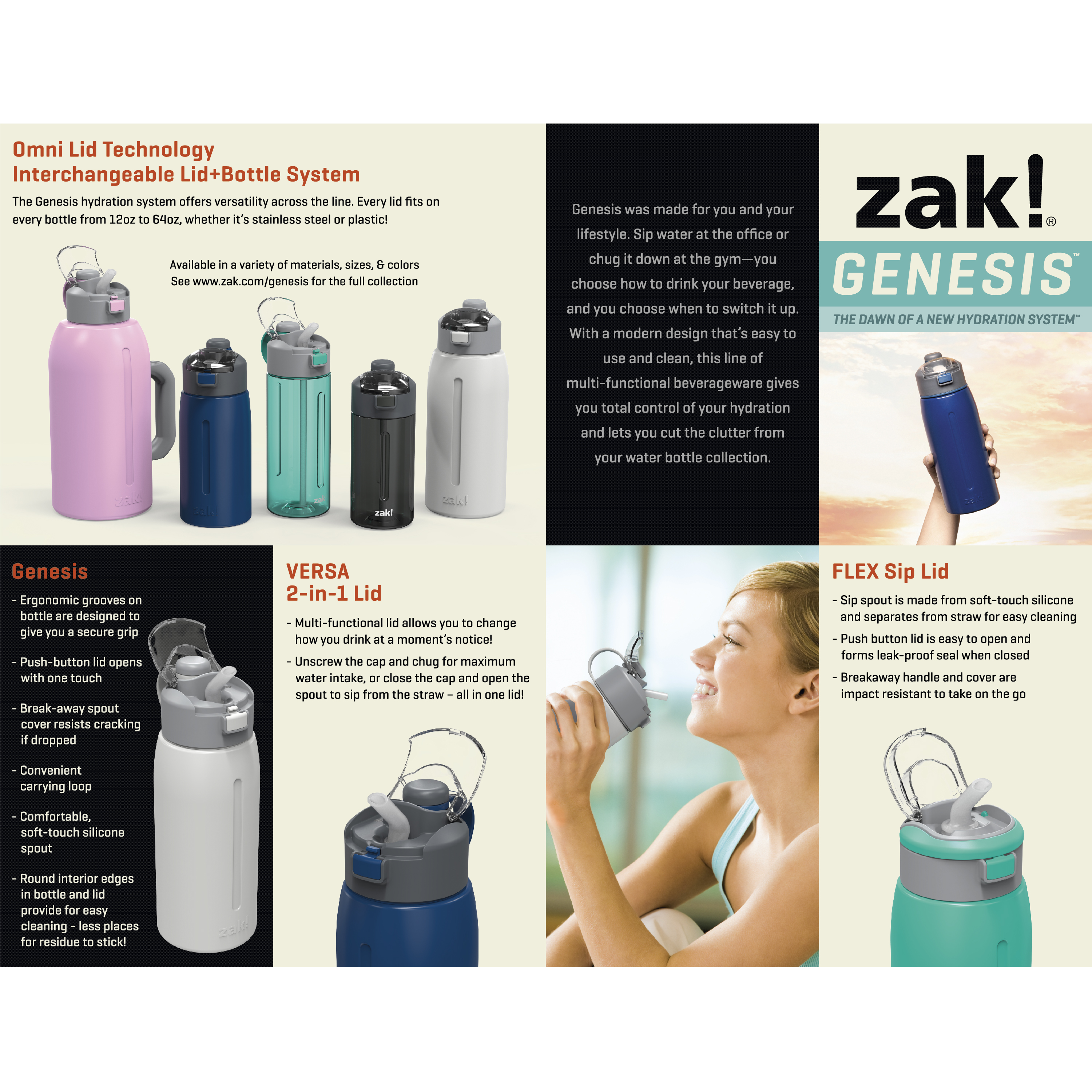 Genesis 18 ounce Water Bottles, Fruit, 2-piece set slideshow image 10 Genesis 18 ounce Water Bottles, Fruit, 2-piece set slideshow image 10