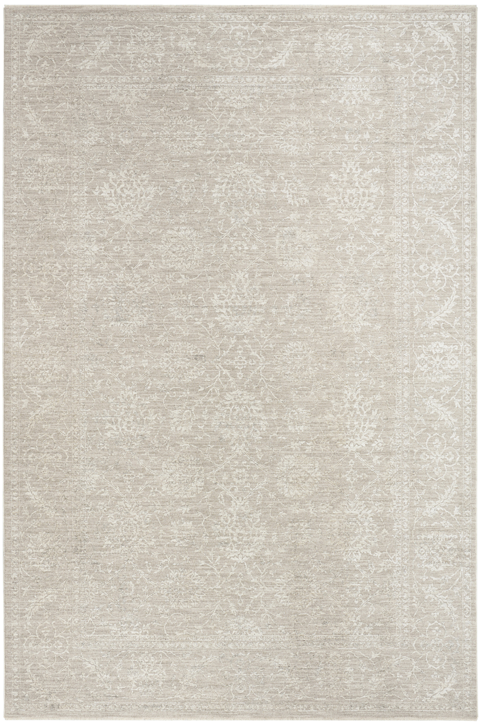 Nourison Moonlit 7'10" x 10'2" Ivory Grey Vintage Indoor Rug