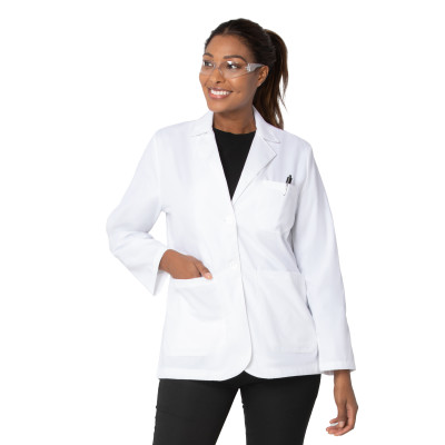 Landau Women&#8216;s 5-Pocket Consultation Jacket-White Coats