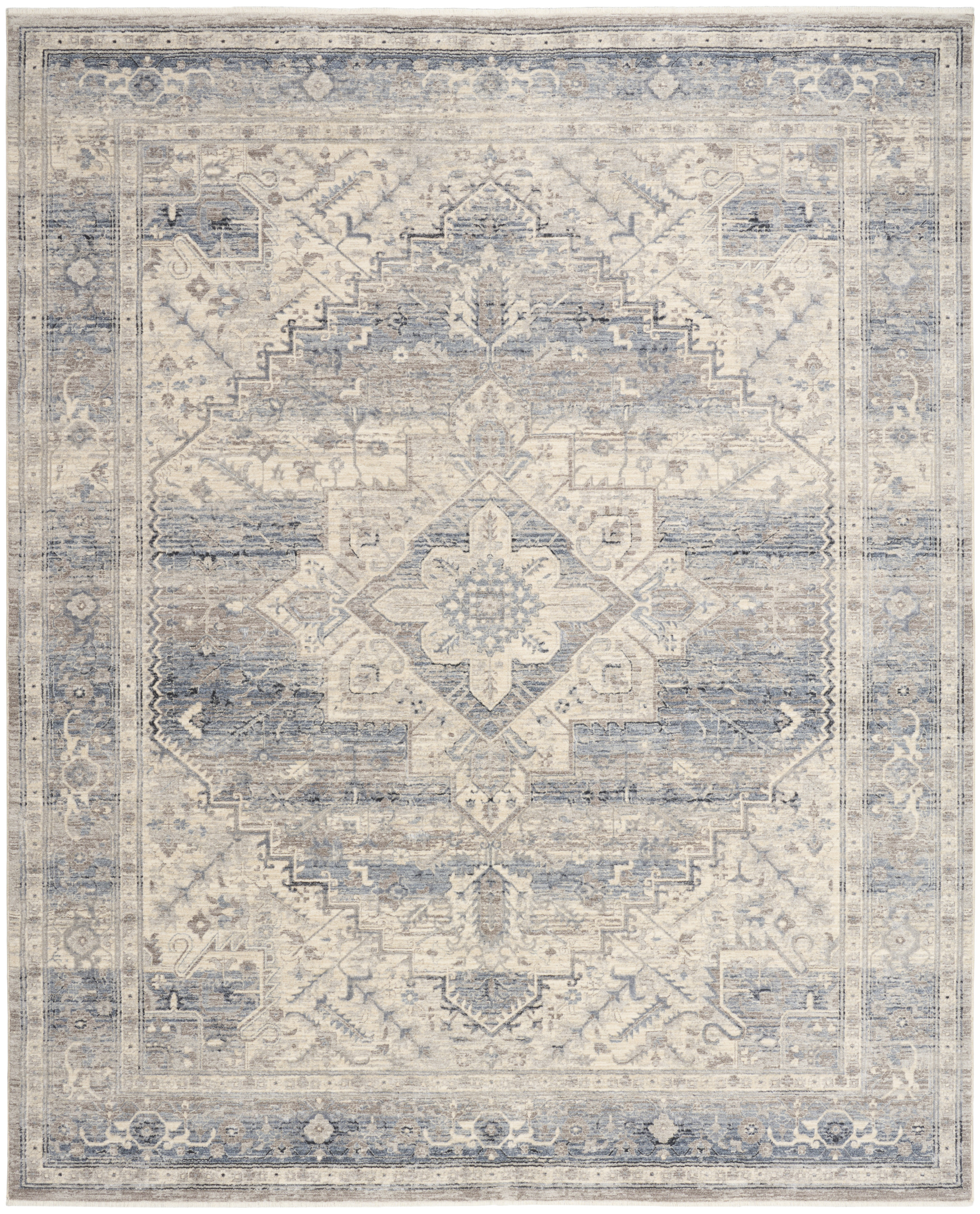 Nourison Sultana 7'10" x 10'2" Blue Vintage Indoor Rug