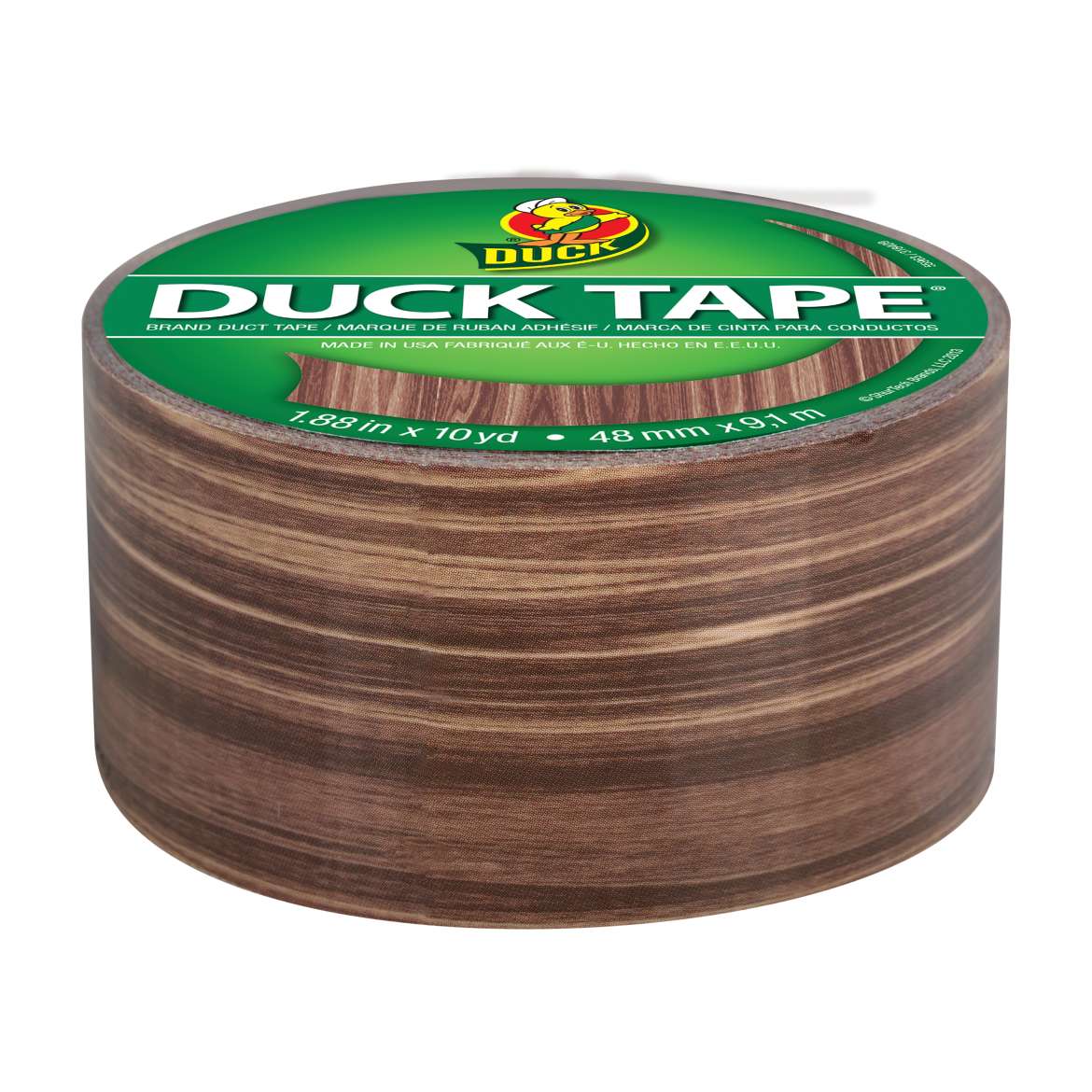 Printed Duct Tape Wood Grain, 1.88 in. x 10 yd. Duck Brand