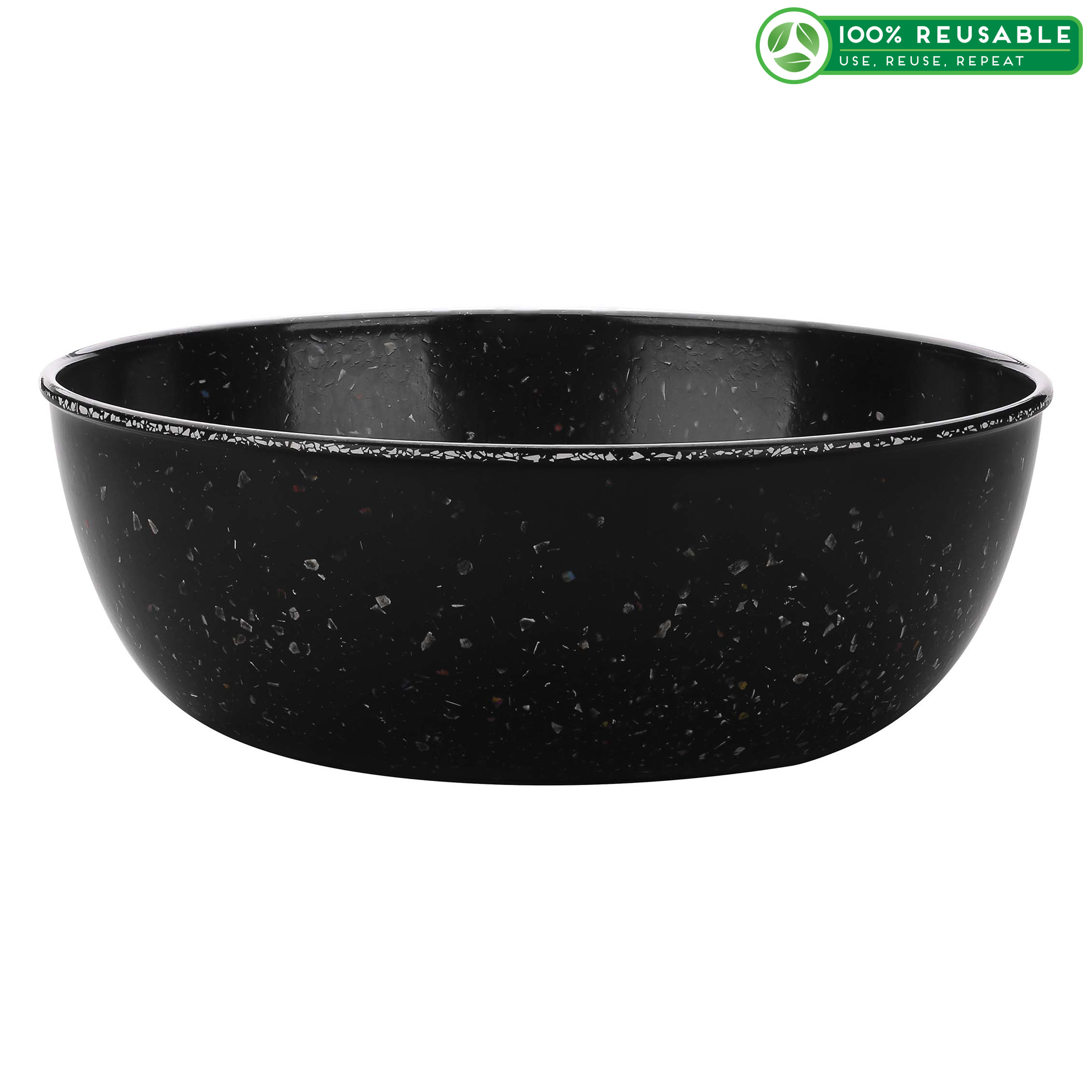 Confetti 3 quart Serving Bowl, Black & White slideshow image 1 Confetti 3 quart Serving Bowl, Black & White slideshow image 1