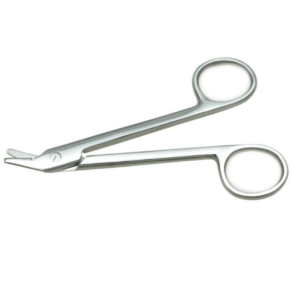Henry Schein Wire Cutting Scissors angular, 1 blade serrated
