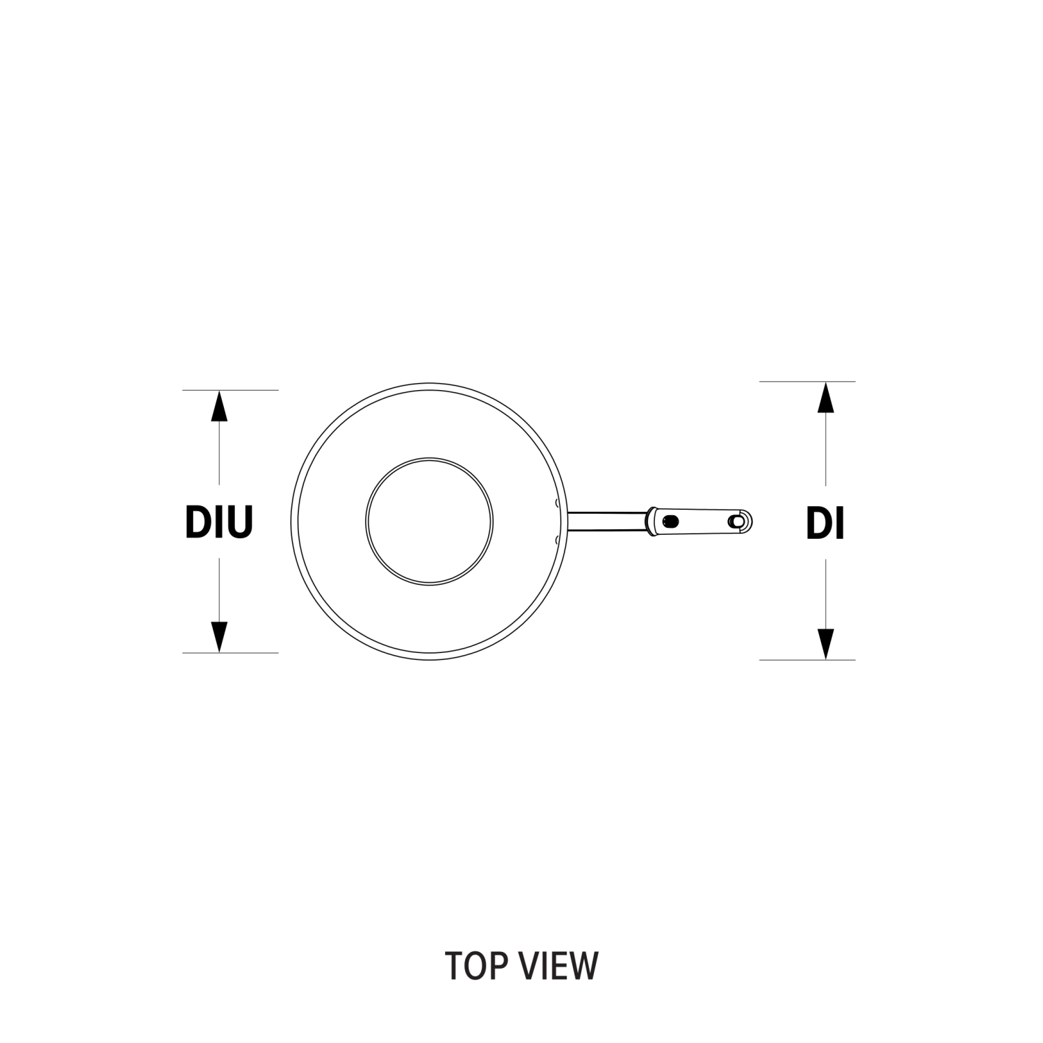 14inch Tribute® 3ply heavyduty stirfry pan with silicone handle