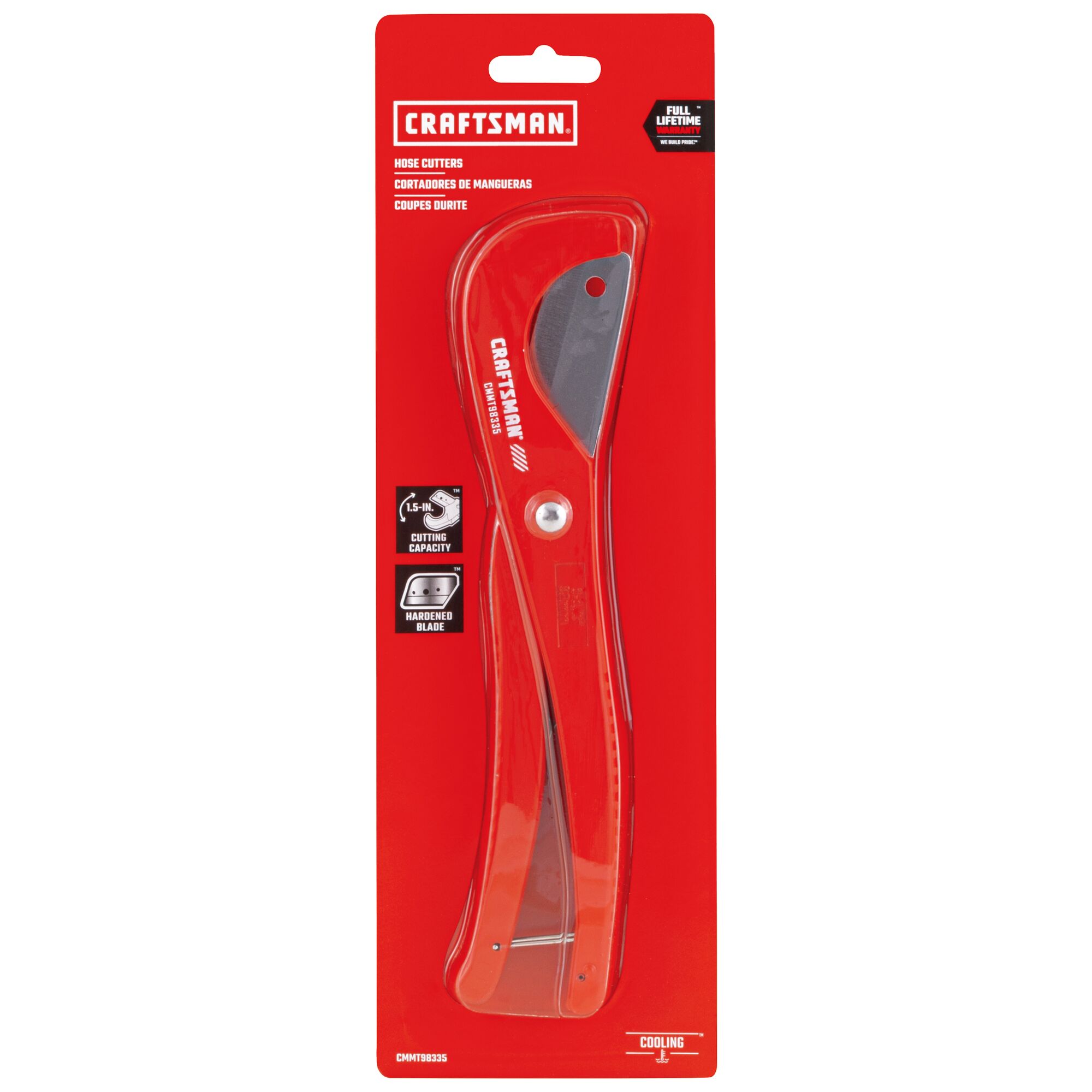 Hose cutters in boxed packaging.