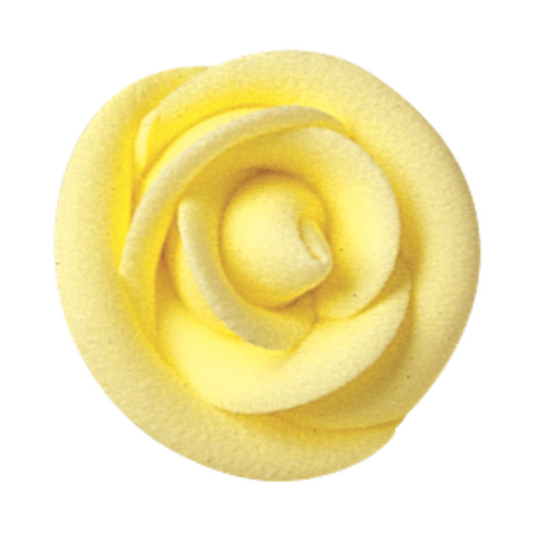 Sugarfair™ Party Yellow Medium Classic Sugar Rose Decorations