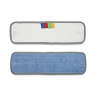 Boardwalk, Microfiber Hook & Loop Wet Mop, 18"W, Blue