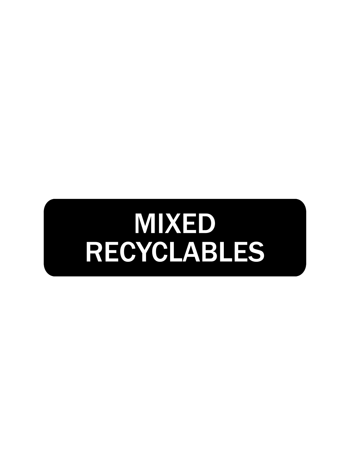ARISTATA – Label – Mixed Recyclables – Black-White