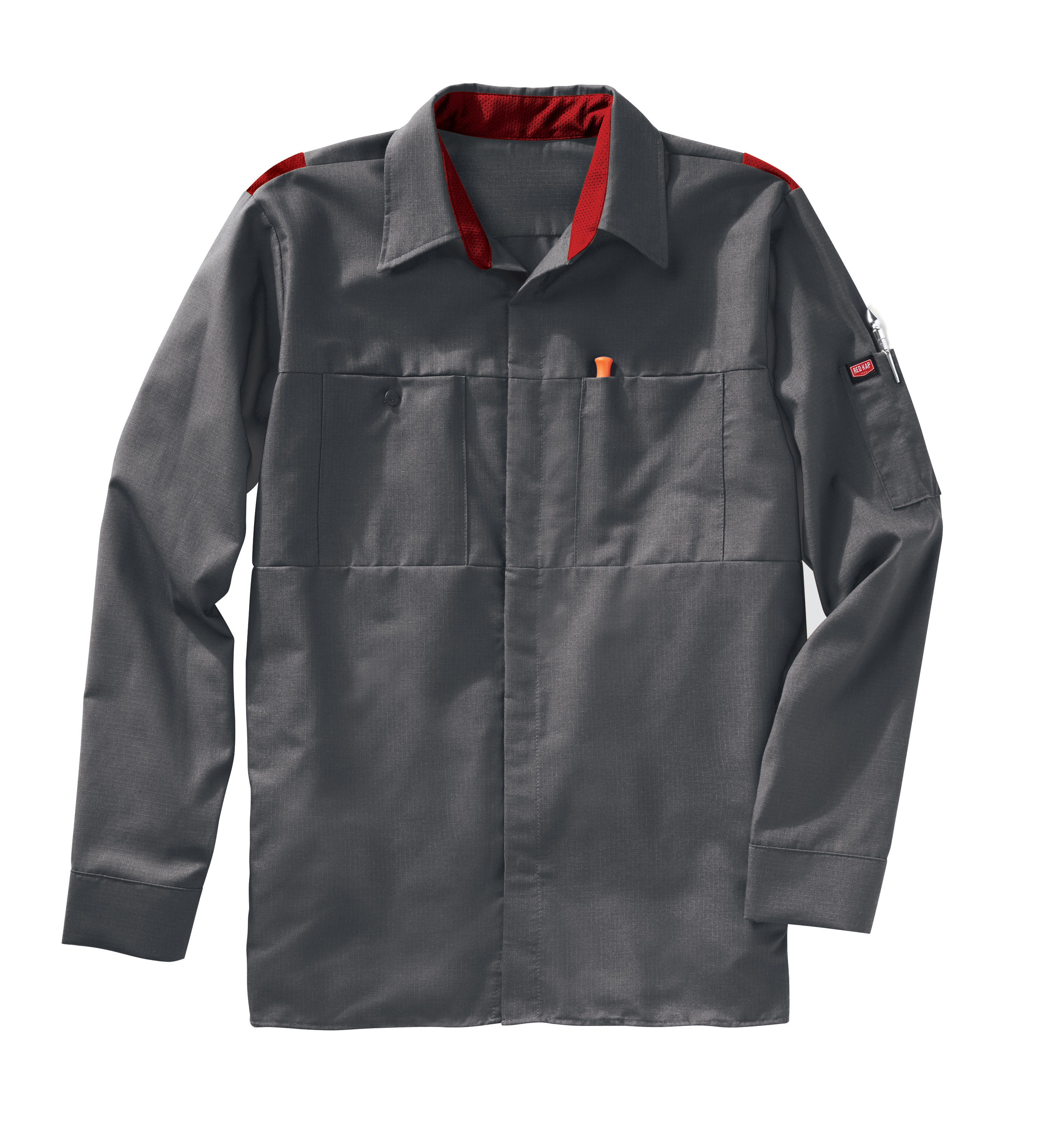 Red Kap Men's Long Sleeve Performance Plus Shop Shirt with OilBlok Technology - Picture 20 of 33