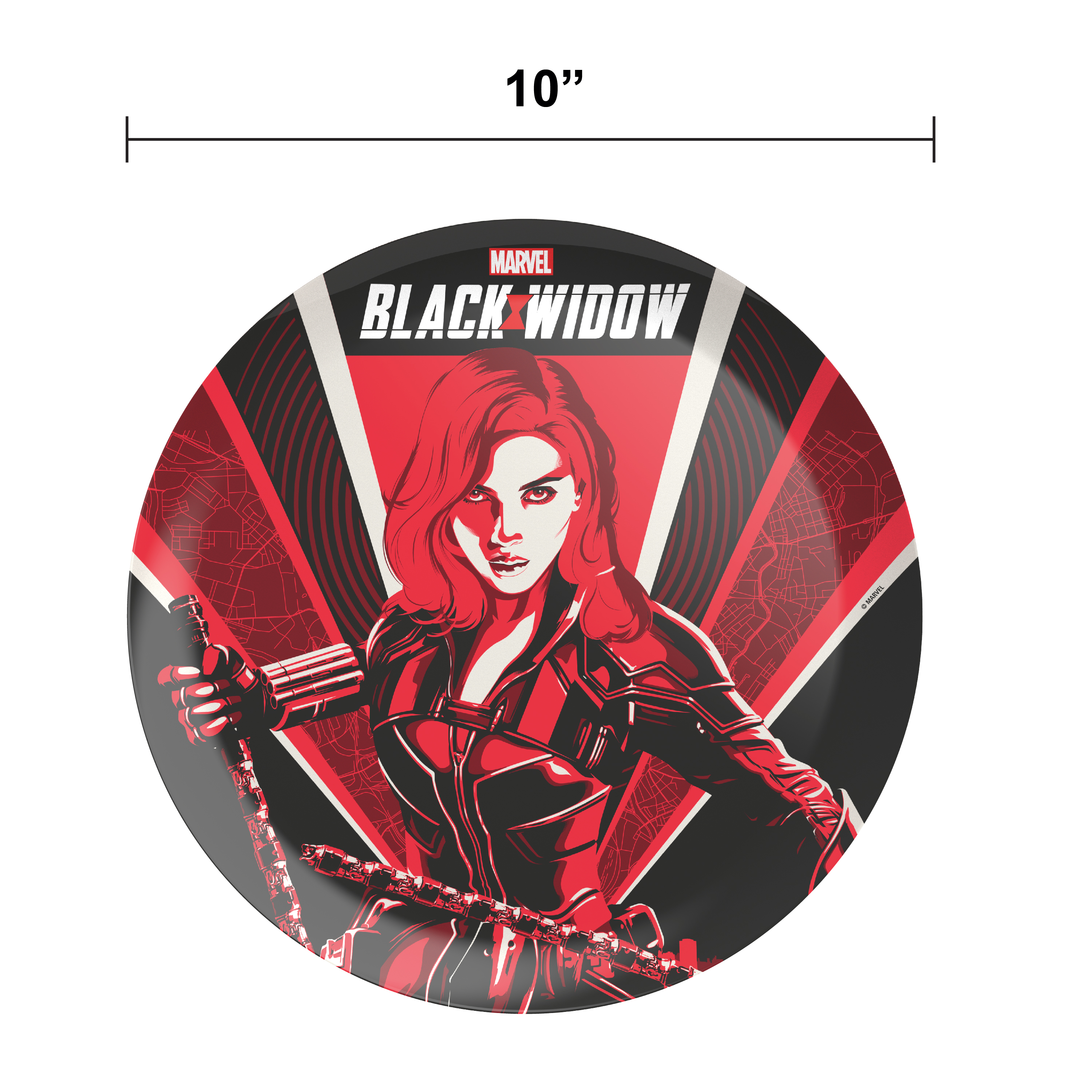 Marvel Comics Dinnerware Set, Black Widow, 2-piece set slideshow image 7 Marvel Comics Dinnerware Set, Black Widow, 2-piece set slideshow image 7